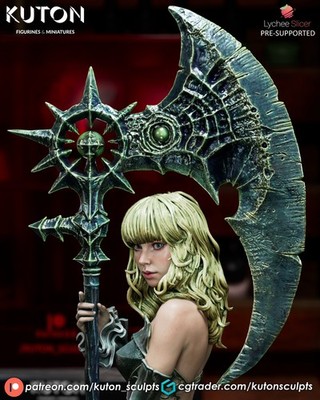 Kaelira Sculpture And Bust Printtt3D Resin Figure 1/8 1/6 Unpainted Fan Art Uncategorized resin figure