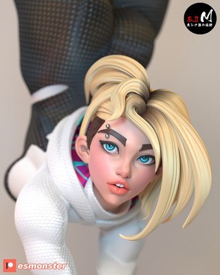 Spider Gwen Marvel 1/8 1/6 Resin Figure Unpainted or Hand-Painted Fan Art Uncategorized resin figure