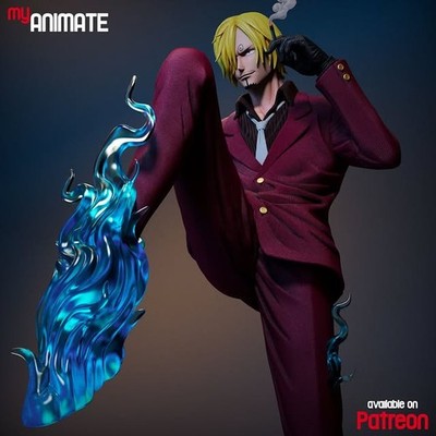 Sanji One Piece 1/8 1/6 Resin Figure Unpainted or Hand-Painted Fan Art Uncategorized resin figure