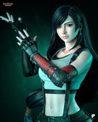 Tifa Lockhart Resin Figure 1/8 1/6 Unpainted Hand-Painted Fan Art Uncategorized resin figure