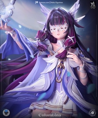 Columbina Genshin Impact 1/8 1/6 Resin Figure Unpainted or Hand-Painted Fan Art Uncategorized resin figure