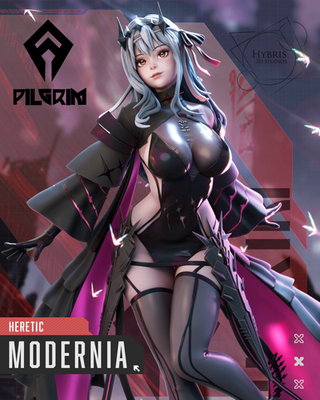 Modernia Resin Figure 1/8 1/6 Unpainted Hand-Painted Fan Art Uncategorized resin figure