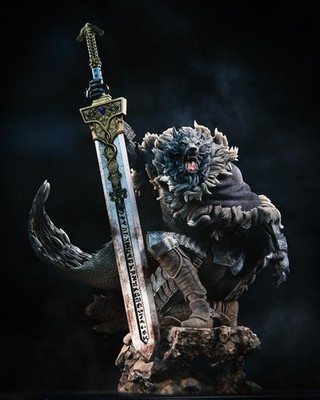 Blaidd Elden Ring 1/8 1/6 Resin Figure Unpainted or Hand-Painted Fan Art