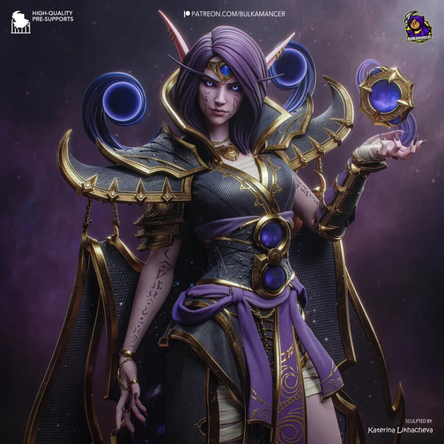 Xal'atath World of Warcraft 1/8 1/6 Resin Figure Garage Kit 3D Print Unpainted