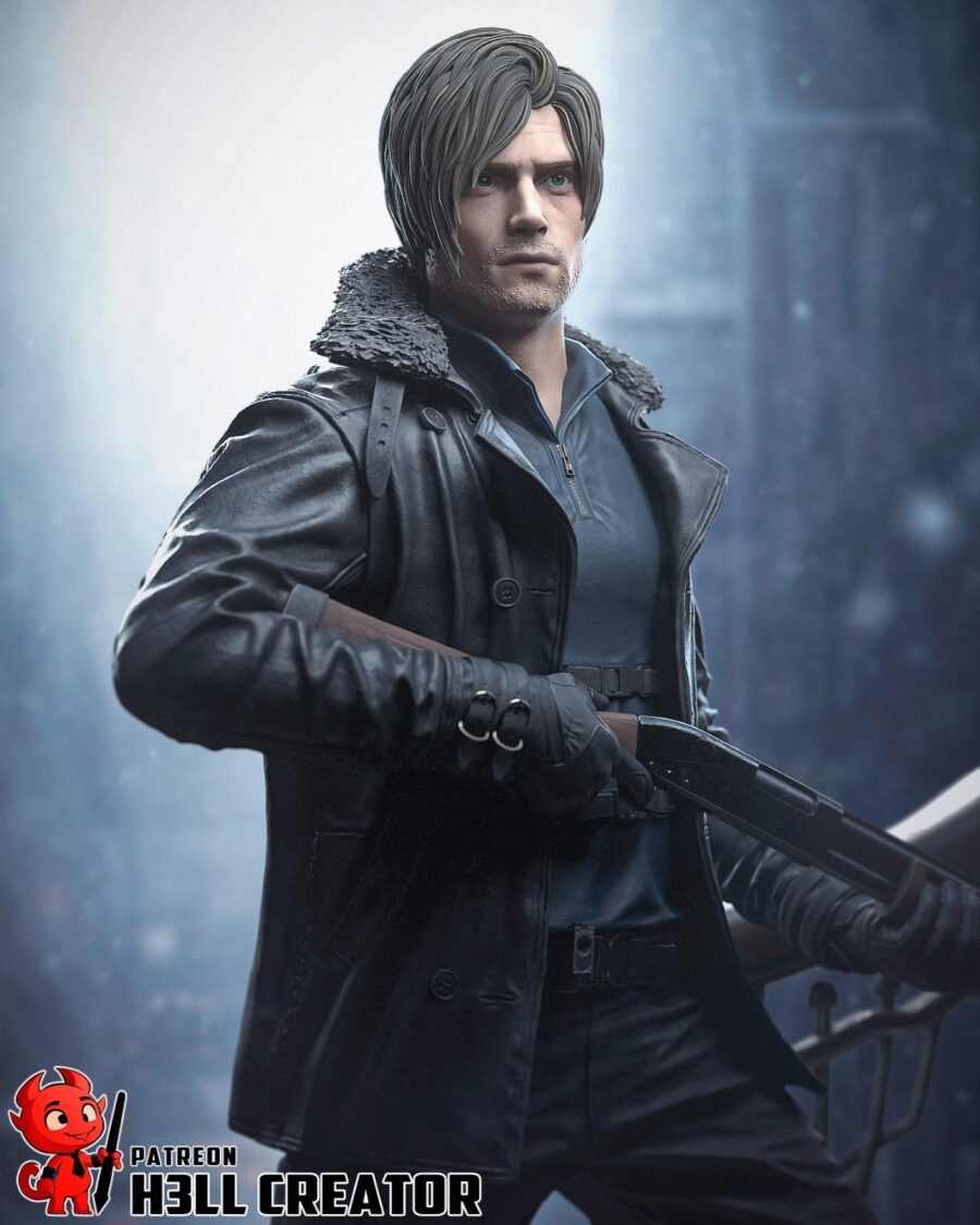 Leon S. Kennedy Resident Evil 1/6 Resin Figure Unpainted or Hand-Painted Fan Art