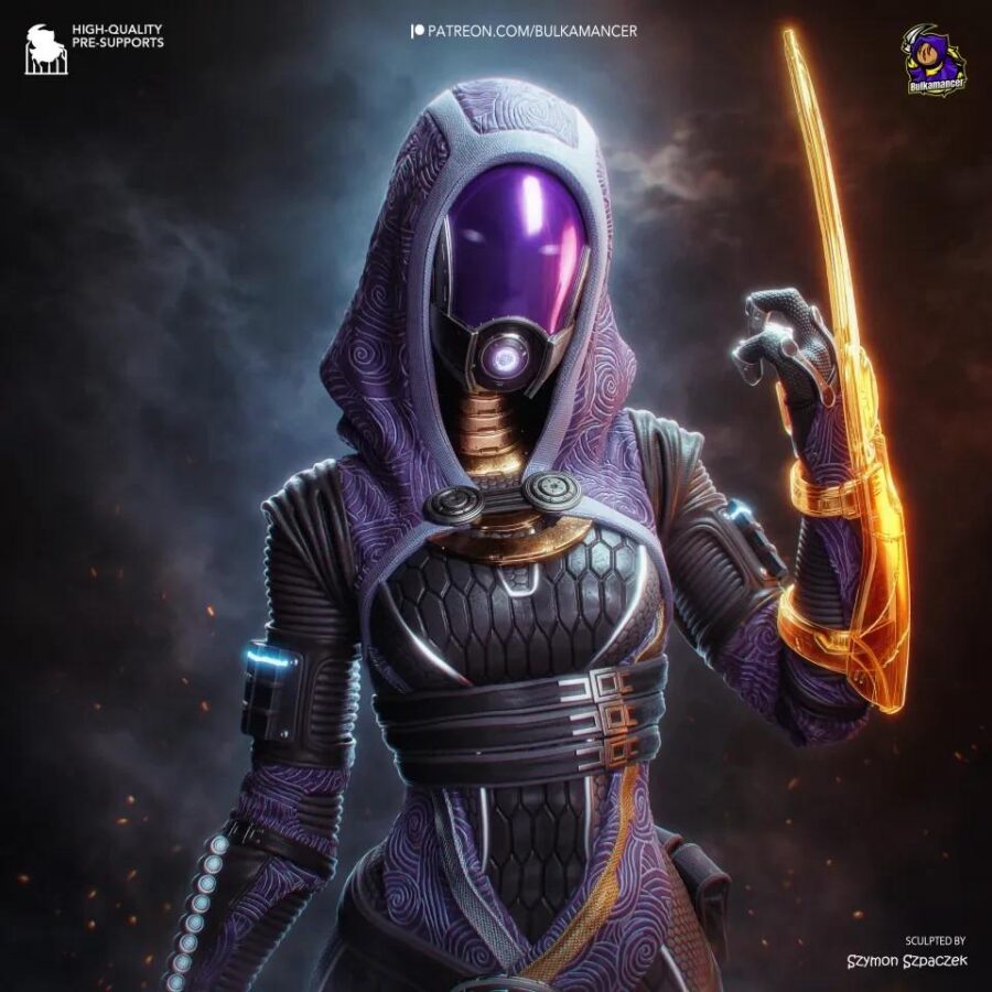 Tali'Zorah Mass Effect 1/8 1/6 Resin Figure Unpainted or Hand-Painted Fan Art