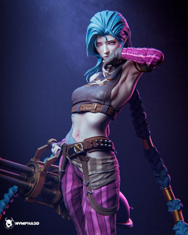 Jinx Resin Figure 1/8 1/6 Unpainted Hand-Painted Fan Art Uncategorized resin figure