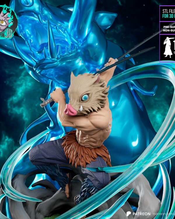 Inosuke Hashibira Resin Figure 1/8 1/6 Unpainted Hand-Painted Fan Art