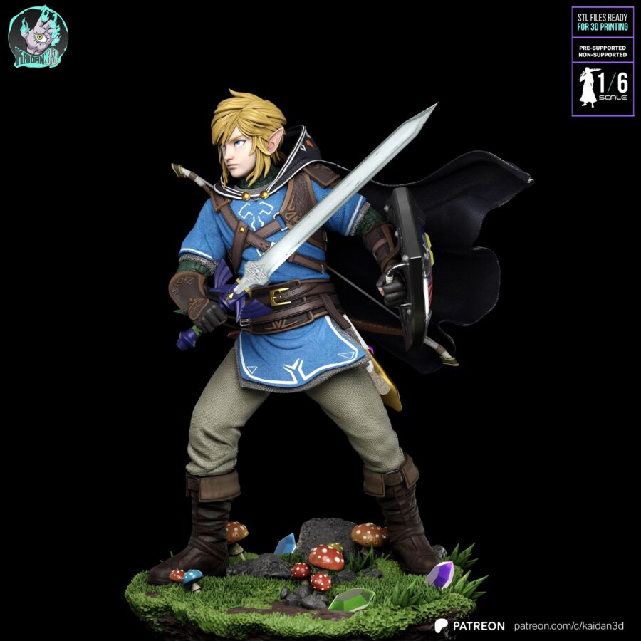 Link The Legend of Zelda 1/8 1/6 Resin Figure Unpainted or Hand-Painted Fan Art