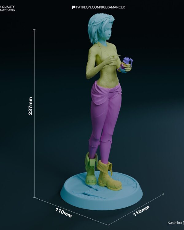 Jinx Resin Figure 1/8 1/6 Unpainted Hand-Painted Fan Art Uncategorized resin figure
