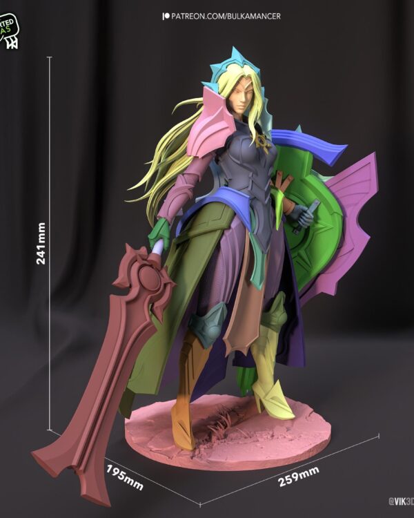 Leona League of Legends 1/8 1/6 Resin Figure Unpainted or Hand-Painted Fan Art Uncategorized resin figure