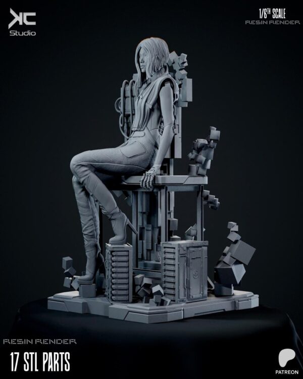 Songbird Cyberpunk 1/8 1/6 Resin Figure Unpainted or Hand-Painted Fan Art Uncategorized resin figure