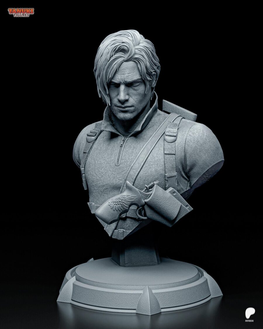 Leon S. Kennedy Resin Figure 1/8 1/6 Unpainted Hand-Painted Fan Art