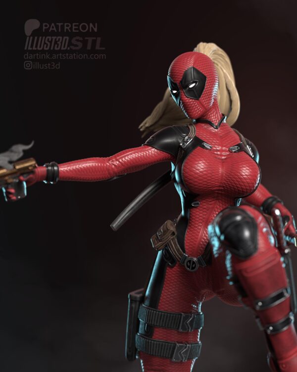 Deadpool Marvel 1/8 1/6 Resin Figure Unpainted or Hand-Painted Fan Art Uncategorized resin figure