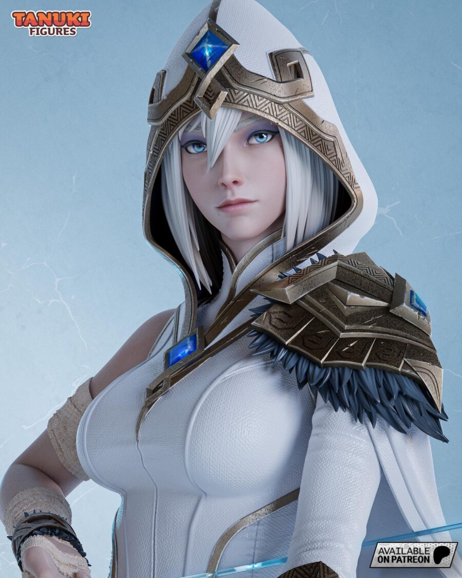 Ashe League of Legends 1/8 1/6 Resin Figure Unpainted or Hand-Painted Fan Art
