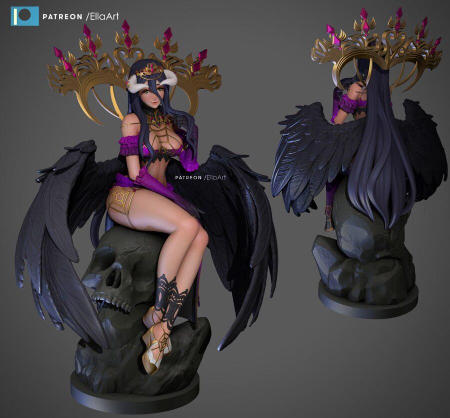 Albedo Overlord 1/8 1/6 Resin Figure Unpainted or Hand-Painted Fan Art