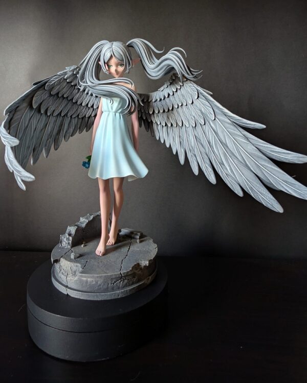1/6 scale hand-painted winged resin figure on its base