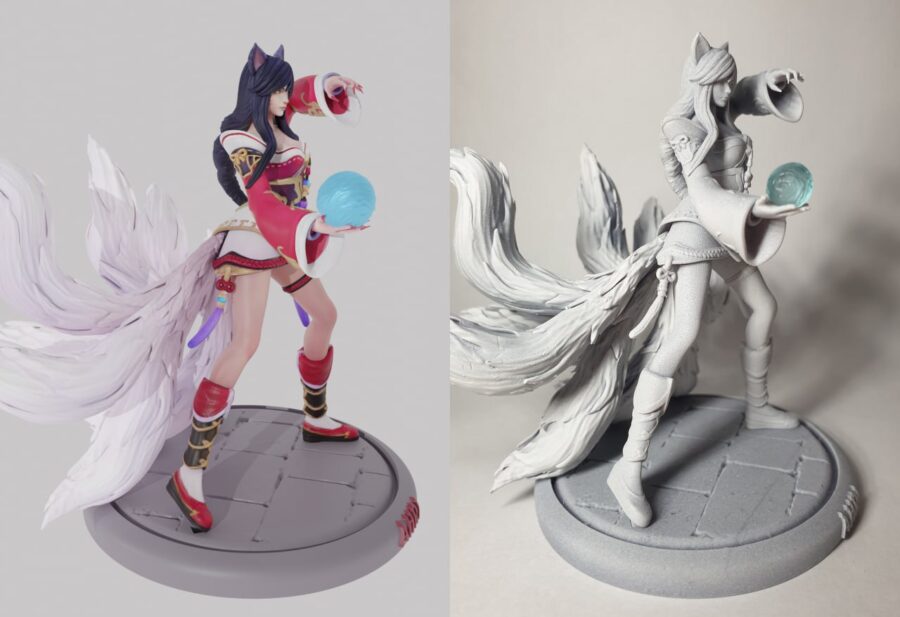 Ahri League of Legends 1/8 & 1/6 resin figure - 3D Figure Atelier