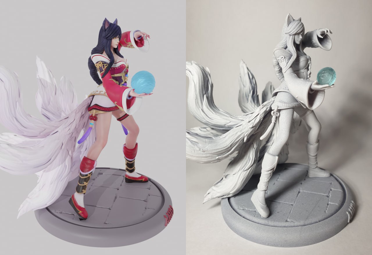Ahri League of Legends 1/8 & 1/6 resin figure - 3D Figure Atelier