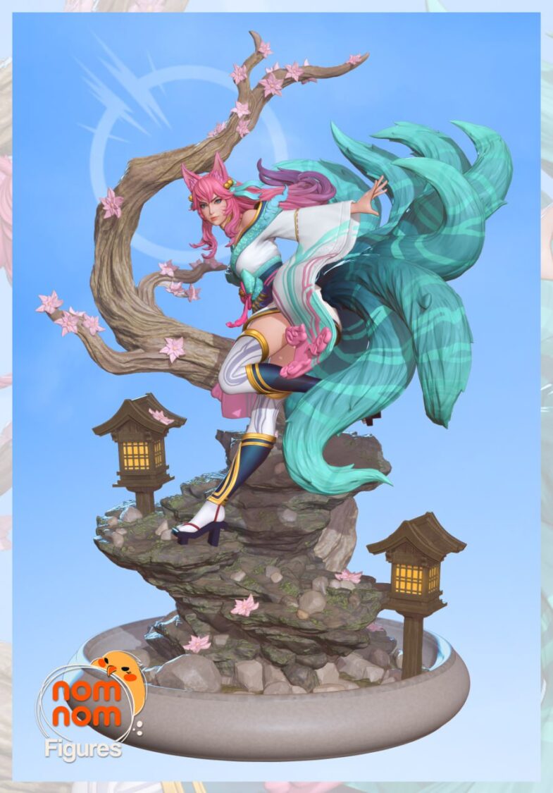 Ahri League of Legends 1/8 & 1/6 resin figure - 3D Figure Atelier