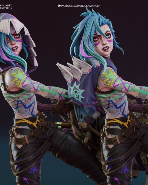 Jinx League of Legends 1/8 & 1/6 resin figure - 3D Figure Atelier