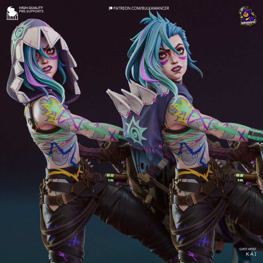 Jinx League of Legends 1/8 & 1/6 resin figure - 3D Figure Atelier