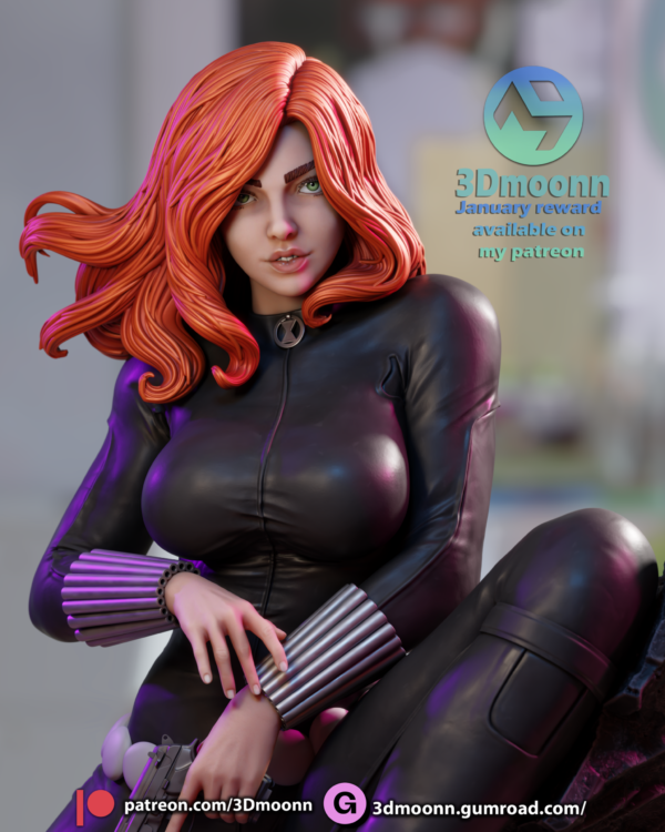 Black Widow Marvel 1/8 & 1/6 resin figure - 3D Figure Atelier