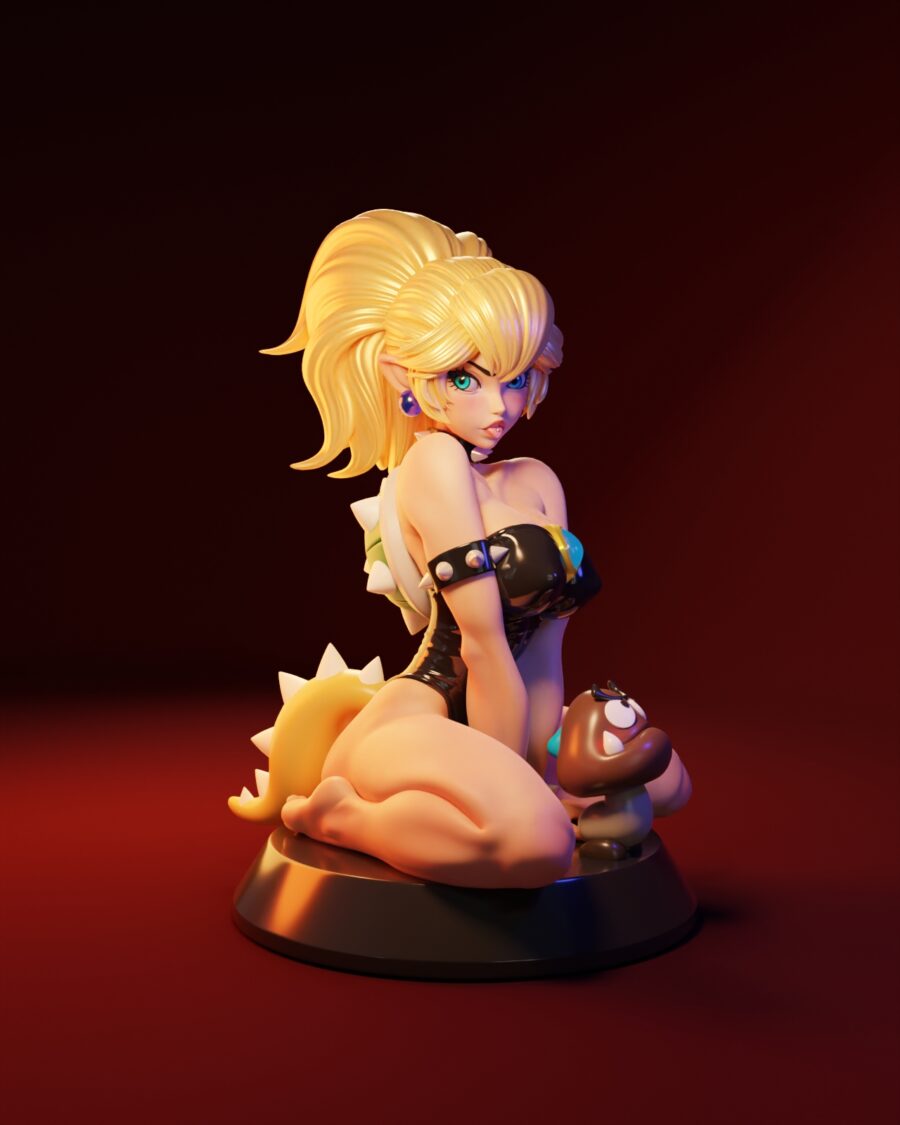 Bowsette Super Mario 1/8 & 1/6 resin figure - 3D Figure Atelier