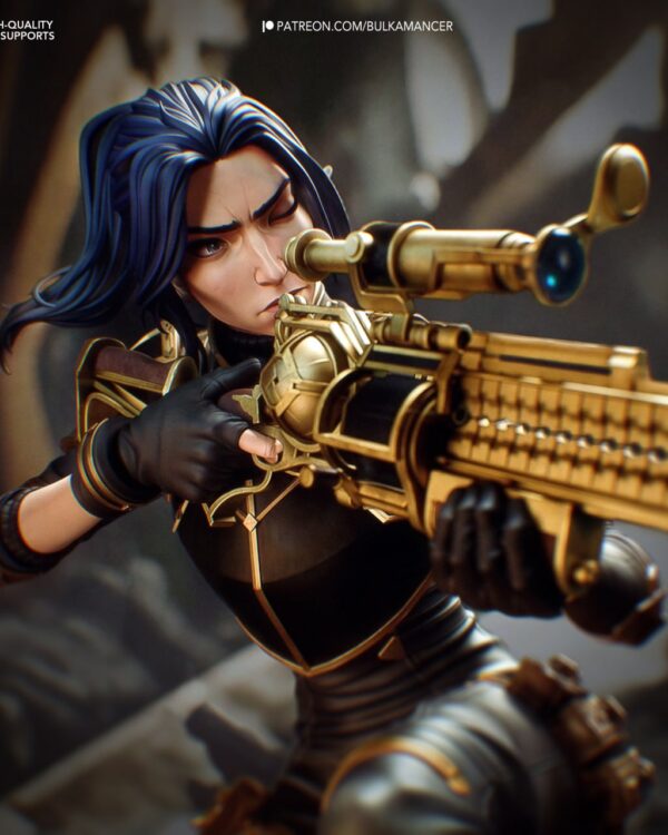 Caitlyn League of Legends 1/8 & 1/6 resin figure - 3D Figure Atelier