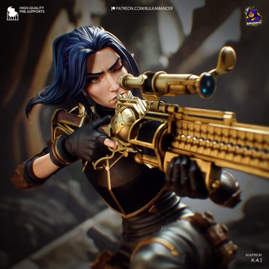 Caitlyn League of Legends 1/8 & 1/6 resin figure - 3D Figure Atelier