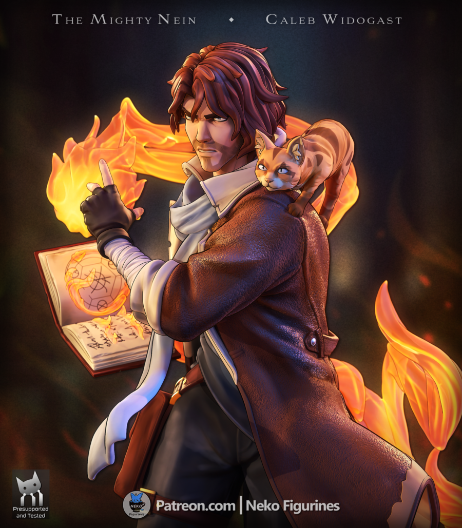 Caleb Widogast Critical Role 1/8 & 1/6 resin figure - 3D Figure Atelier