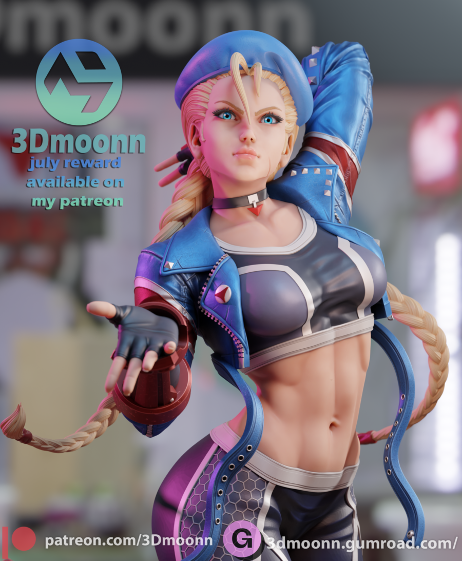Cammy Street Fighter 1/8 & 1/6 resin figure - 3D Figure Atelier