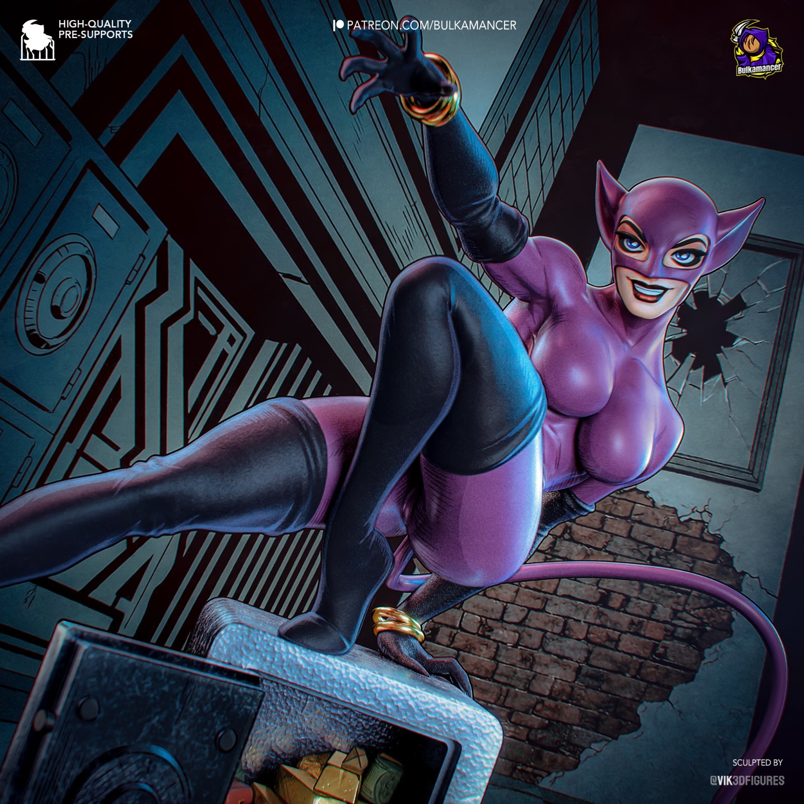 Catwoman DC Comics 1/8 & 1/6 resin figure - 3D Figure Atelier