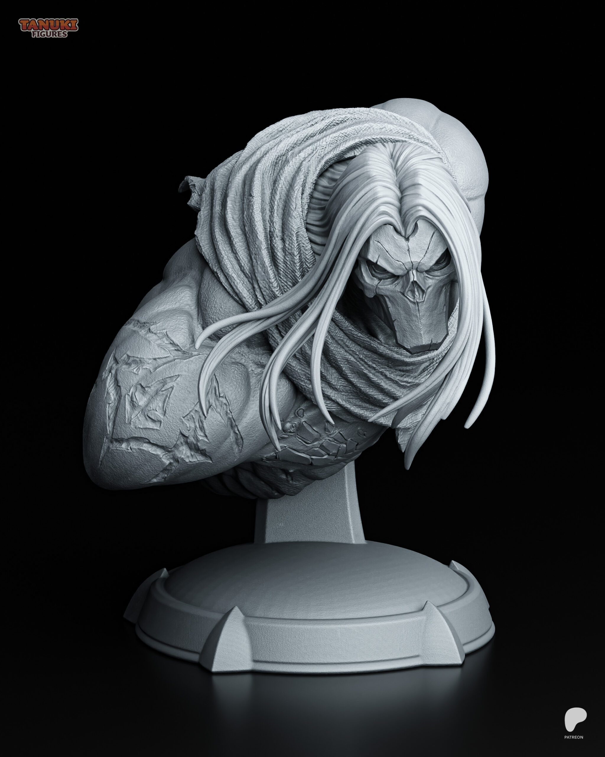Death (Bust) Darksiders II 1/8 & 1/6 resin figure - 3D Figure Atelier