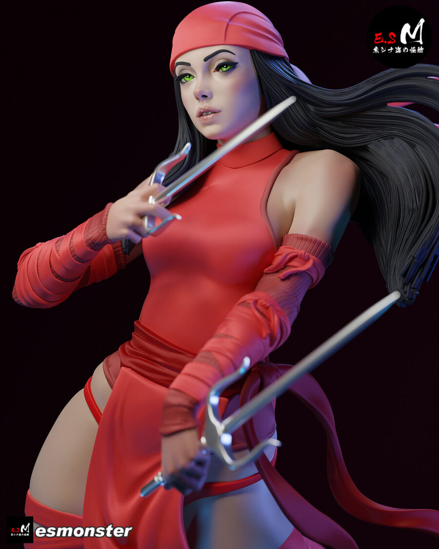 Elektra Marvel 1/8 & 1/6 resin figure - 3D Figure Atelier