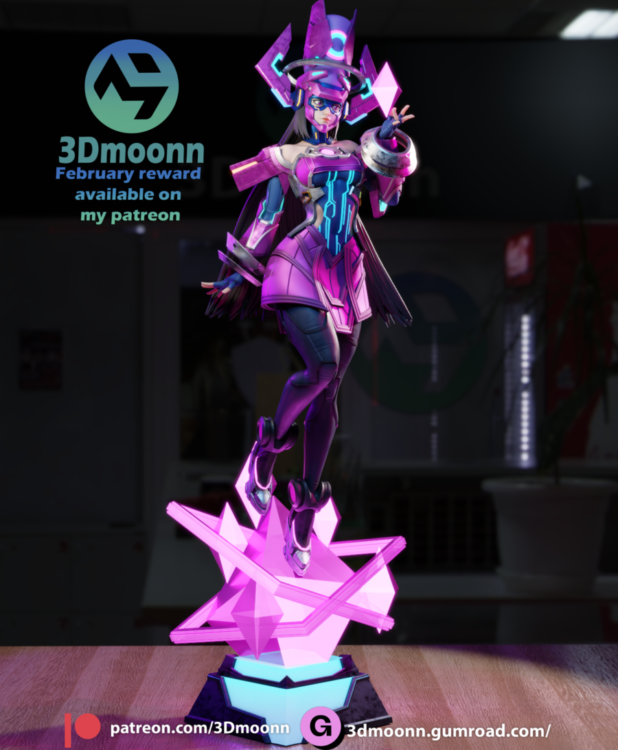 Galacta Medium Tier Marvel 1/8 & 1/6 resin figure - 3D Figure Atelier