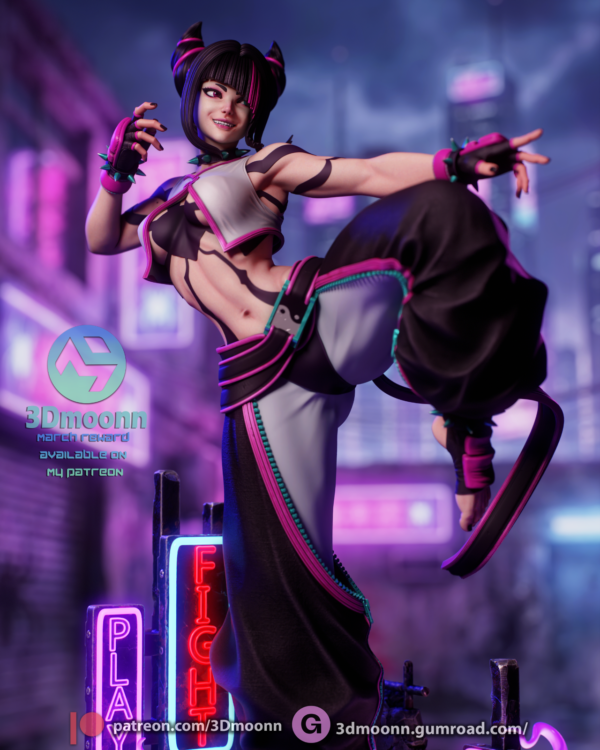 Juri Street Fighter 1/8 & 1/6 resin figure - 3D Figure Atelier