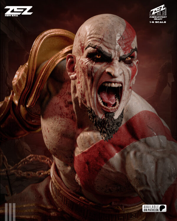 Kratos God of War 1/8 & 1/6 resin figure - 3D Figure Atelier