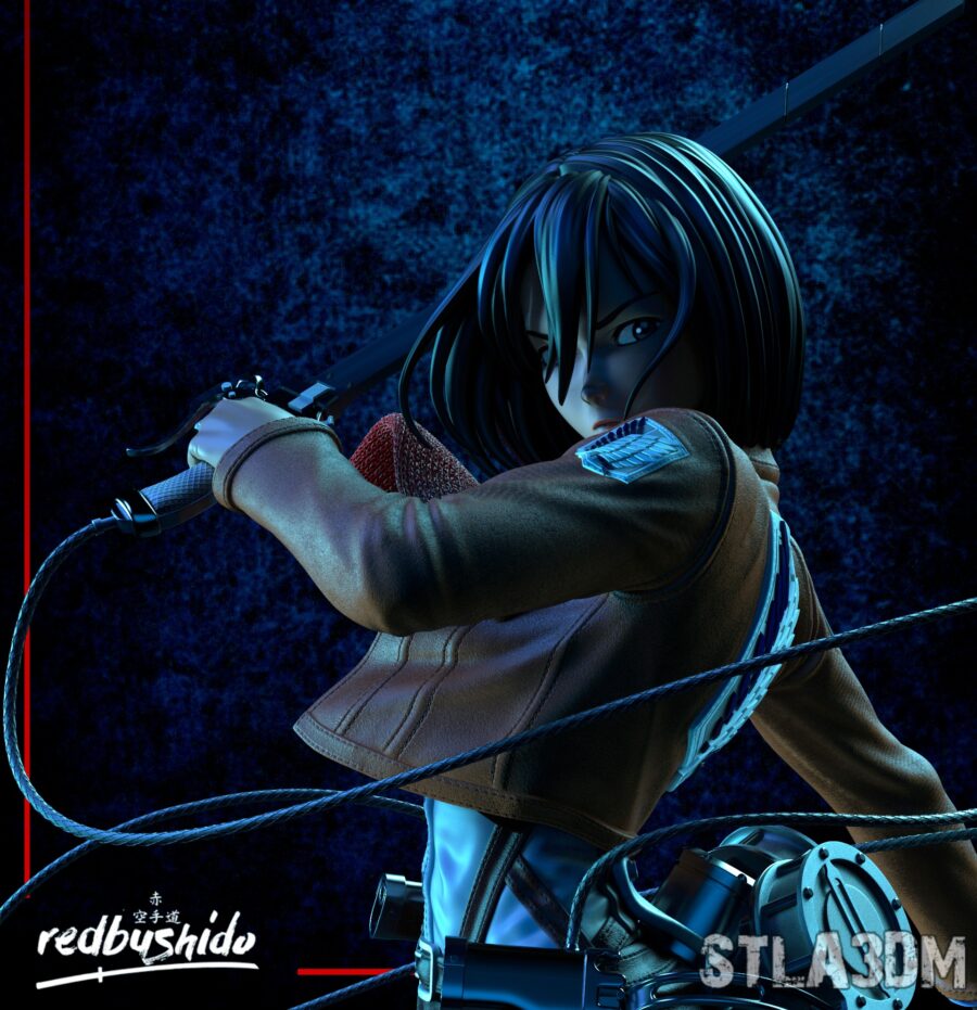 Mikasa Ackerman Attack on Titan 1/8 & 1/6 resin figure - 3D Figure Atelier