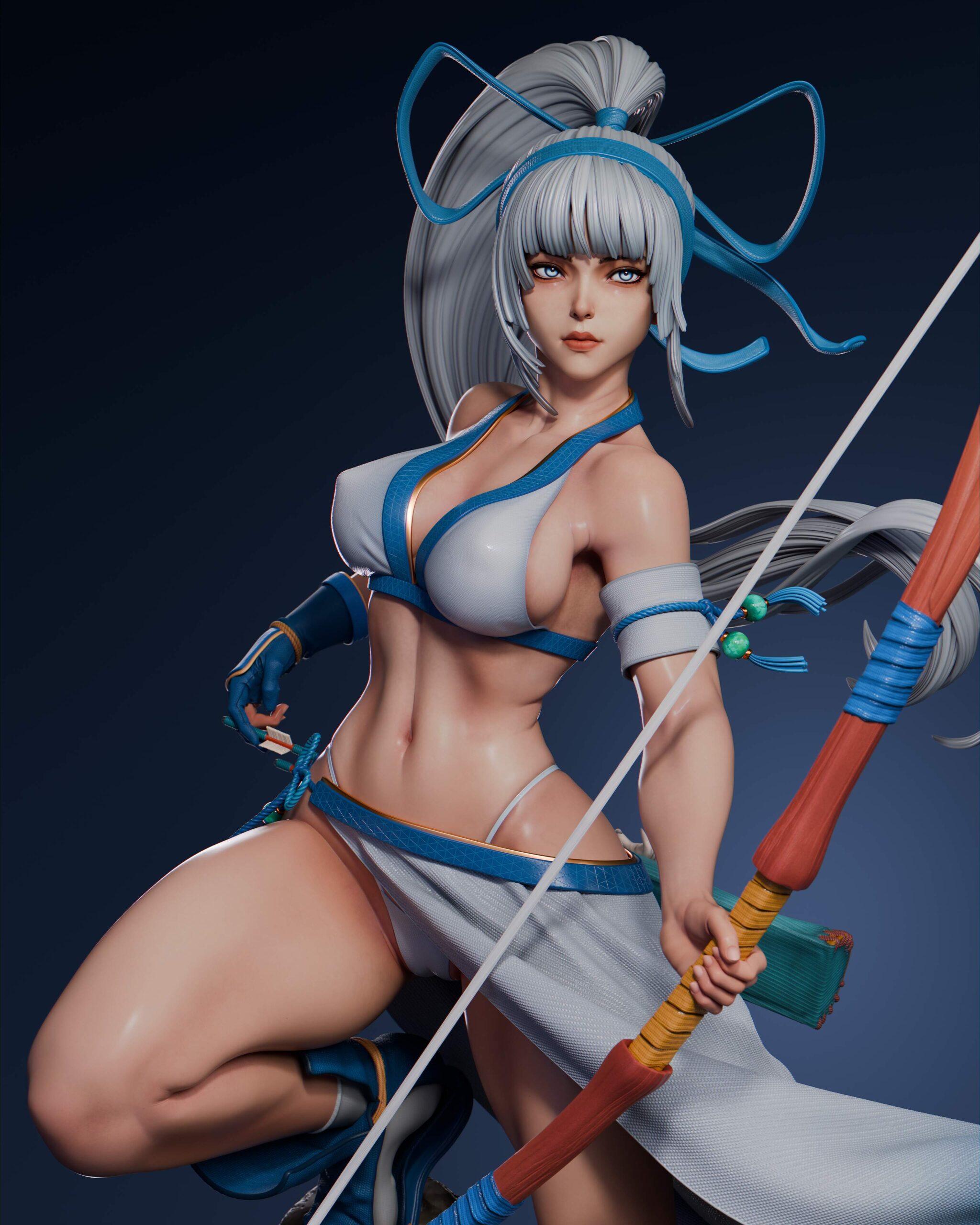 Mina Majikina Samurai Shodown 1/8 & 1/6 resin figure - 3D Figure Atelier
