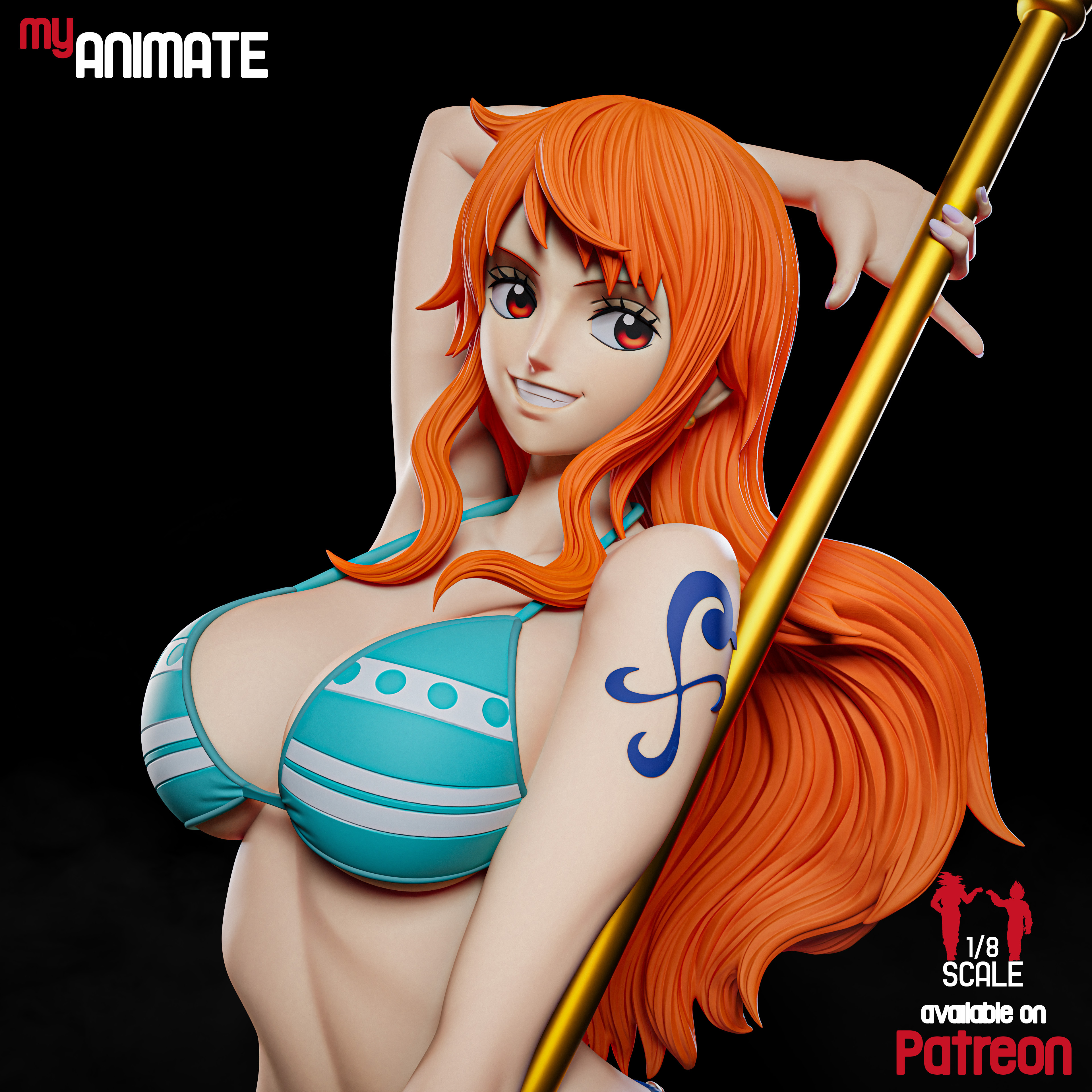 Nami One Piece 1/8 & 1/6 resin figure - 3D Figure Atelier