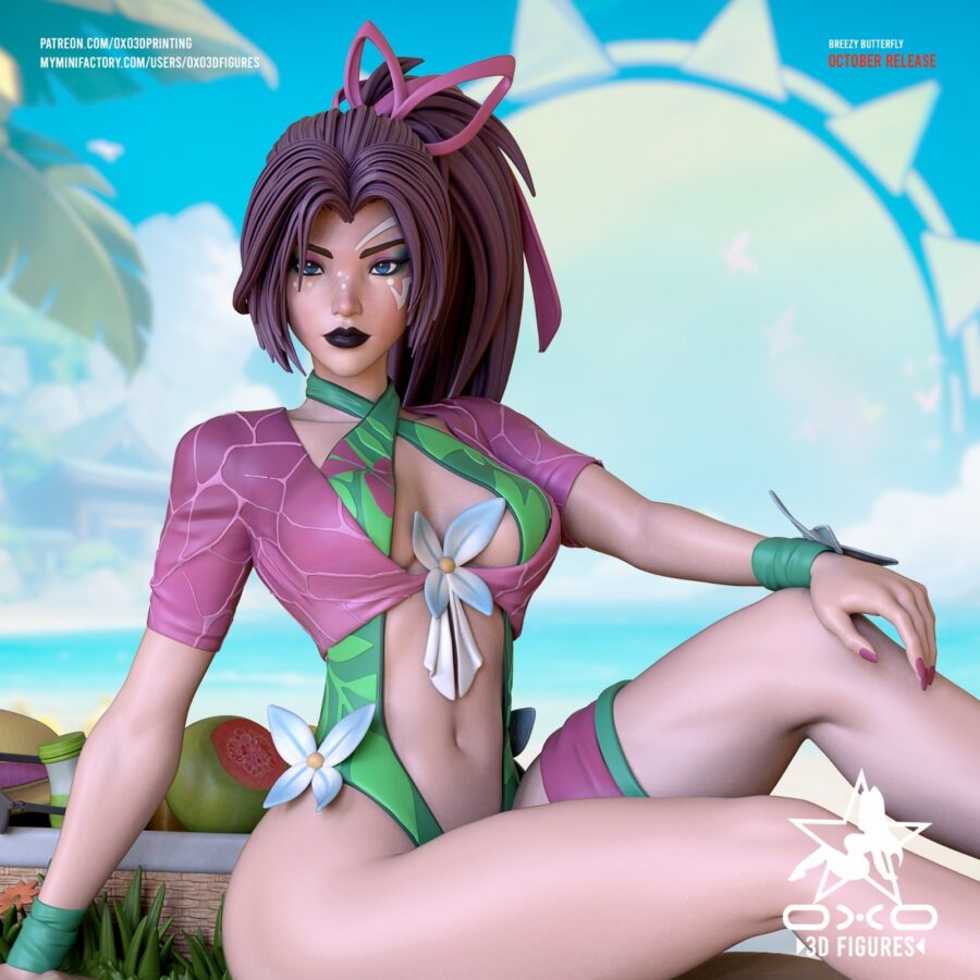 Psylocke Marvel 1/8 & 1/6 resin figure - 3D Figure Atelier