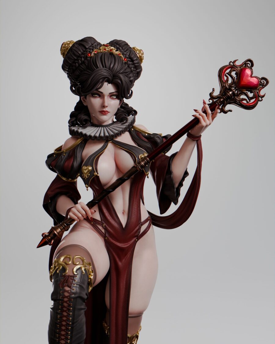 Queen of Hearts Alice in Wonderland 1/8 & 1/6 resin figure - 3D Figure Atelier