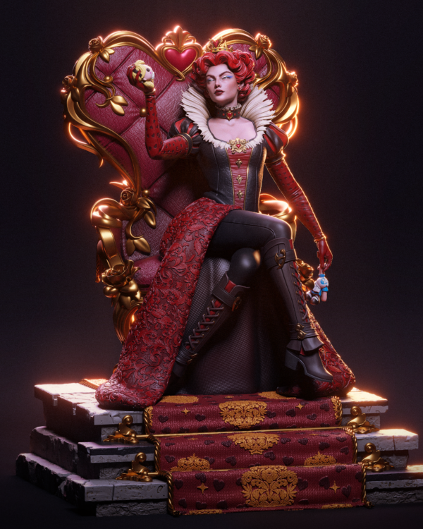 Queen of Hearts Alice in Wonderland 1/8 & 1/6 resin figure - 3D Figure Atelier