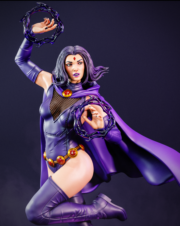Raven DC Comics / Teen Titans 1/8 & 1/6 resin figure - 3D Figure Atelier