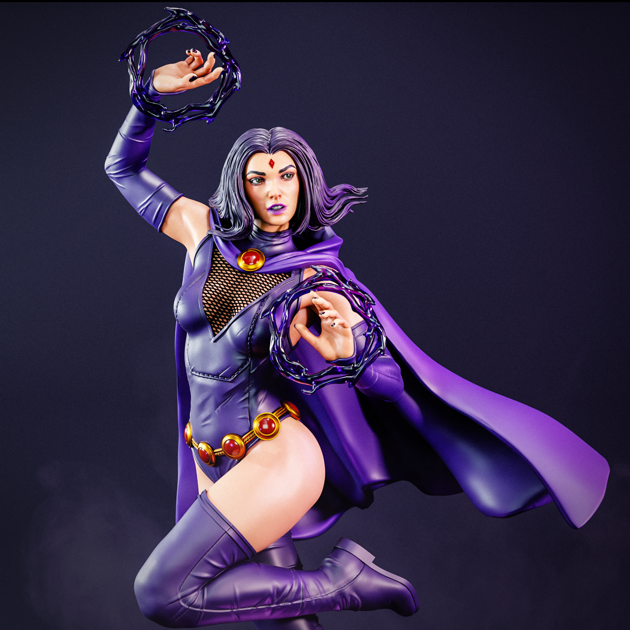 Raven DC Comics / Teen Titans 1/8 & 1/6 resin figure - 3D Figure Atelier