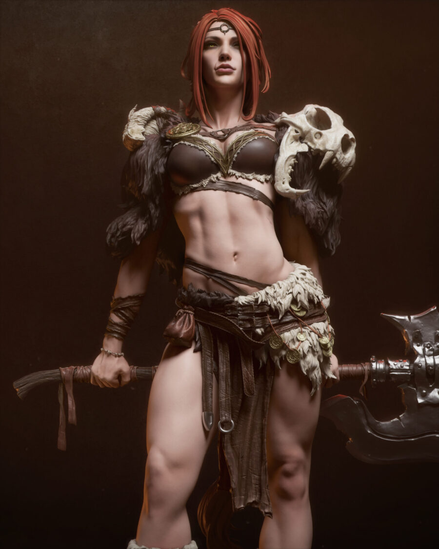 Red Sonja Red Sonja 1/8 & 1/6 resin figure - 3D Figure Atelier