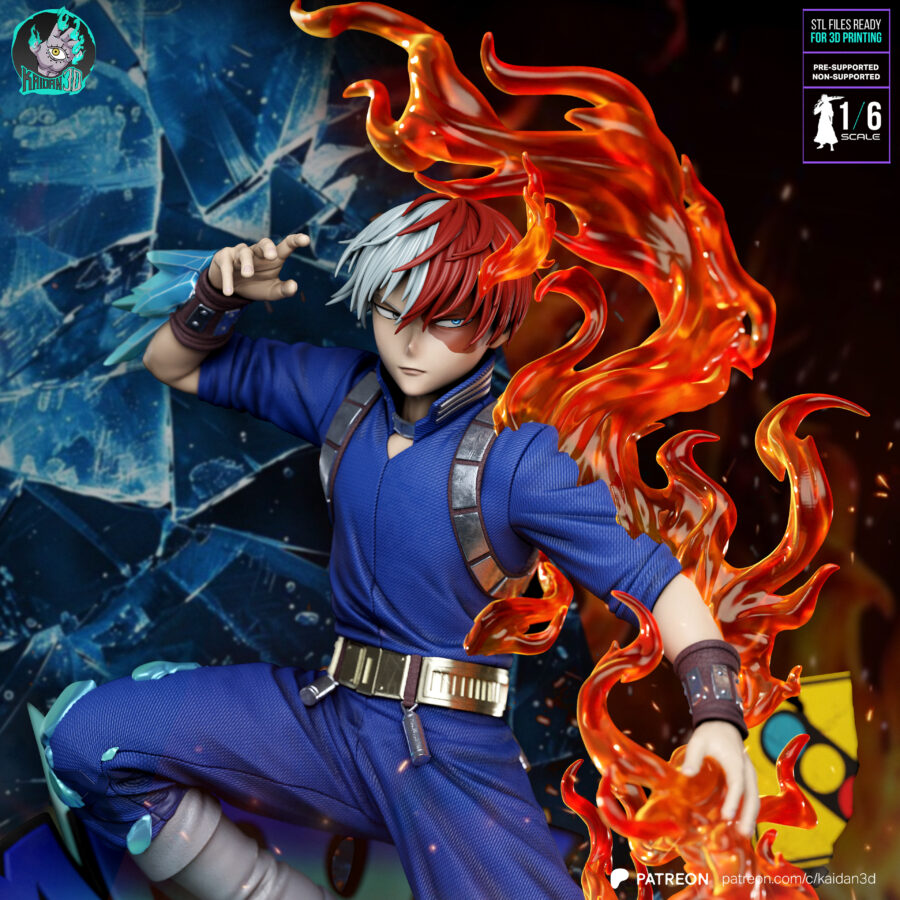 Shoto Todoroki My Hero Academia 1/8 & 1/6 resin figure - 3D Figure Atelier