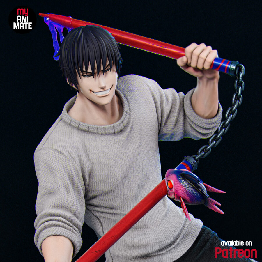 Toji Fushiguro Jujutsu Kaisen 1/8 & 1/6 resin figure - 3D Figure Atelier