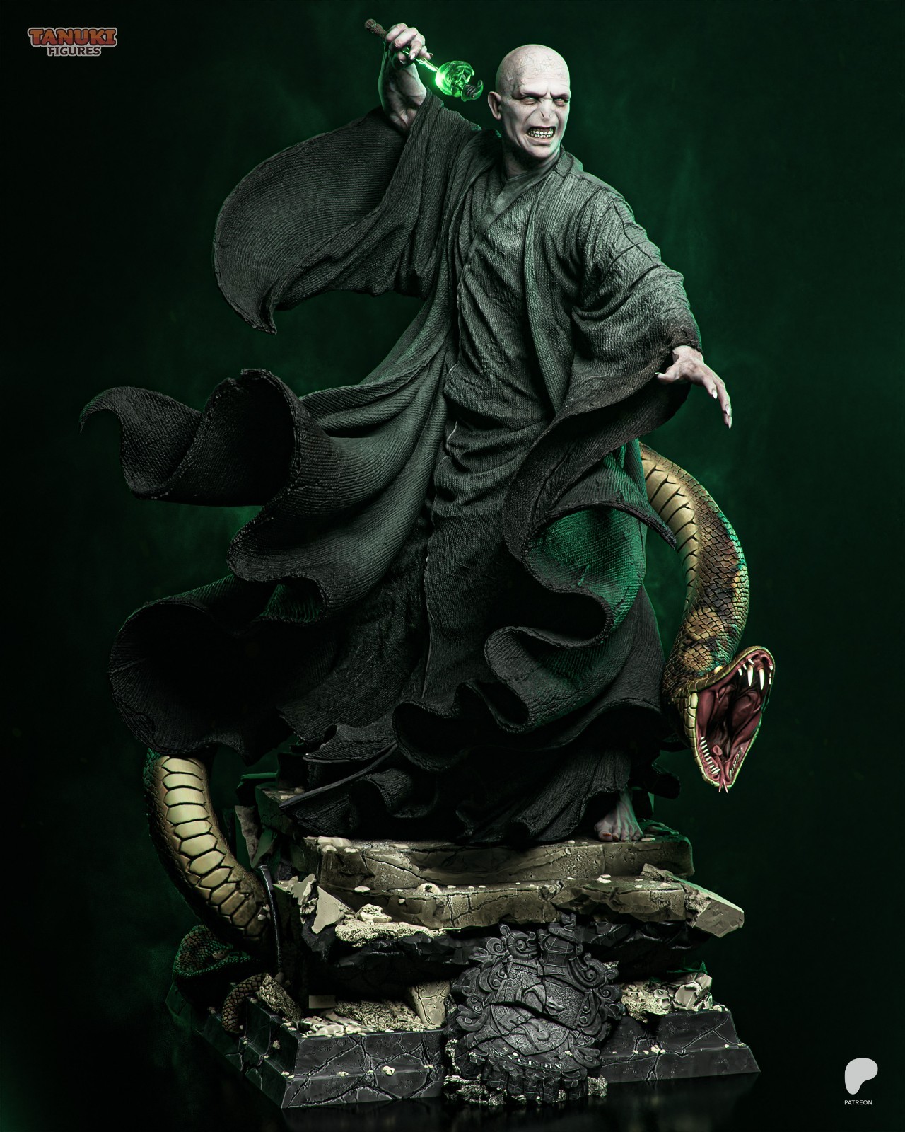 Voldemort Harry Potter 1/8 & 1/6 resin figure - 3D Figure Atelier